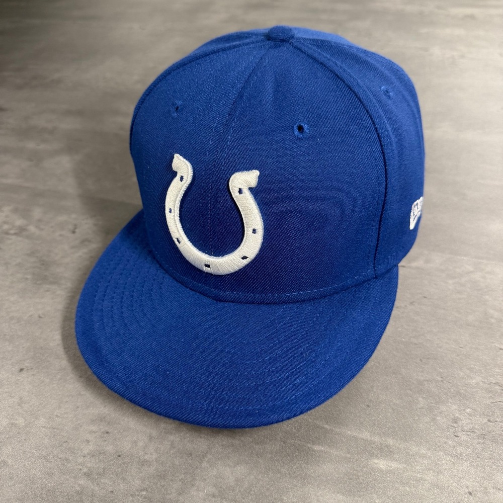 Indianapolis Colts Snapback Hat New Era Cap Horseshoe Big Logo  Royal Blue White